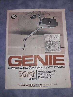 Genie Model 880 Garage Door Opener