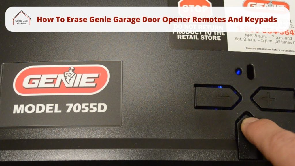 How To Clear Genie Garage Door Opener Memory