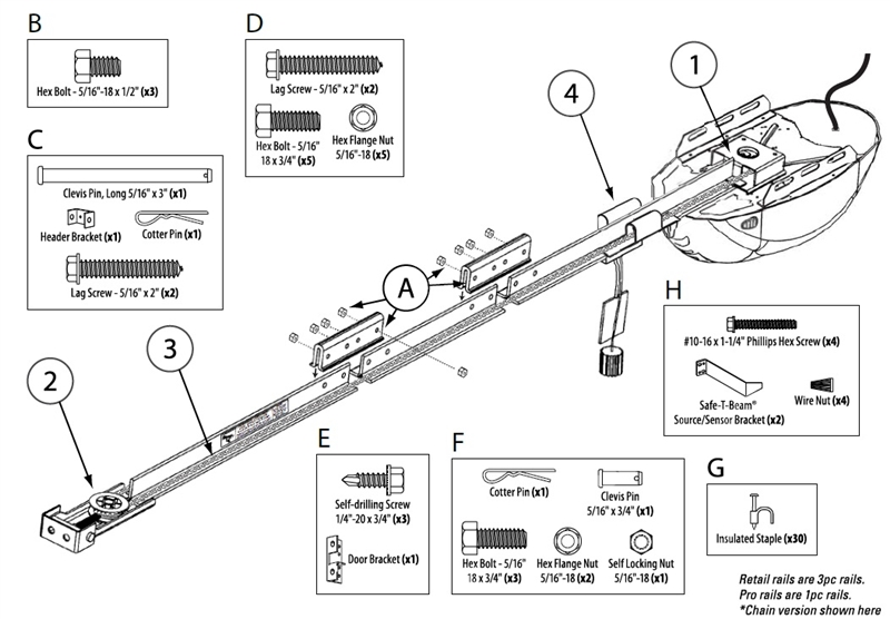 Genie Pro Garage Door Opener Parts