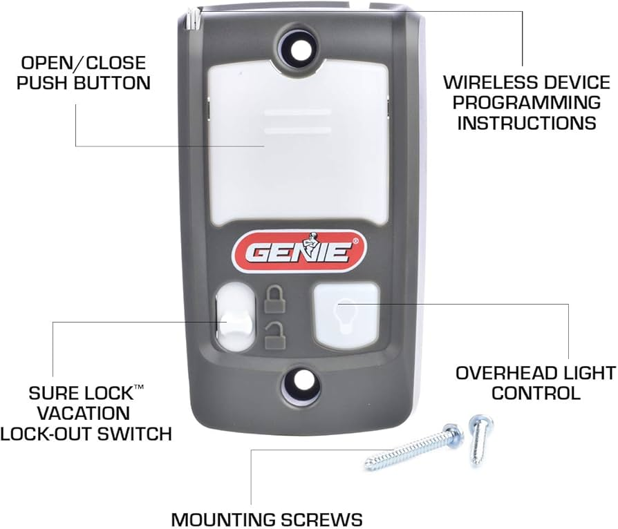 Genie Garage Door Opener Wall Console