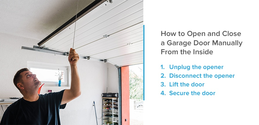 How To Open Genie Garage Door Manually From Outside