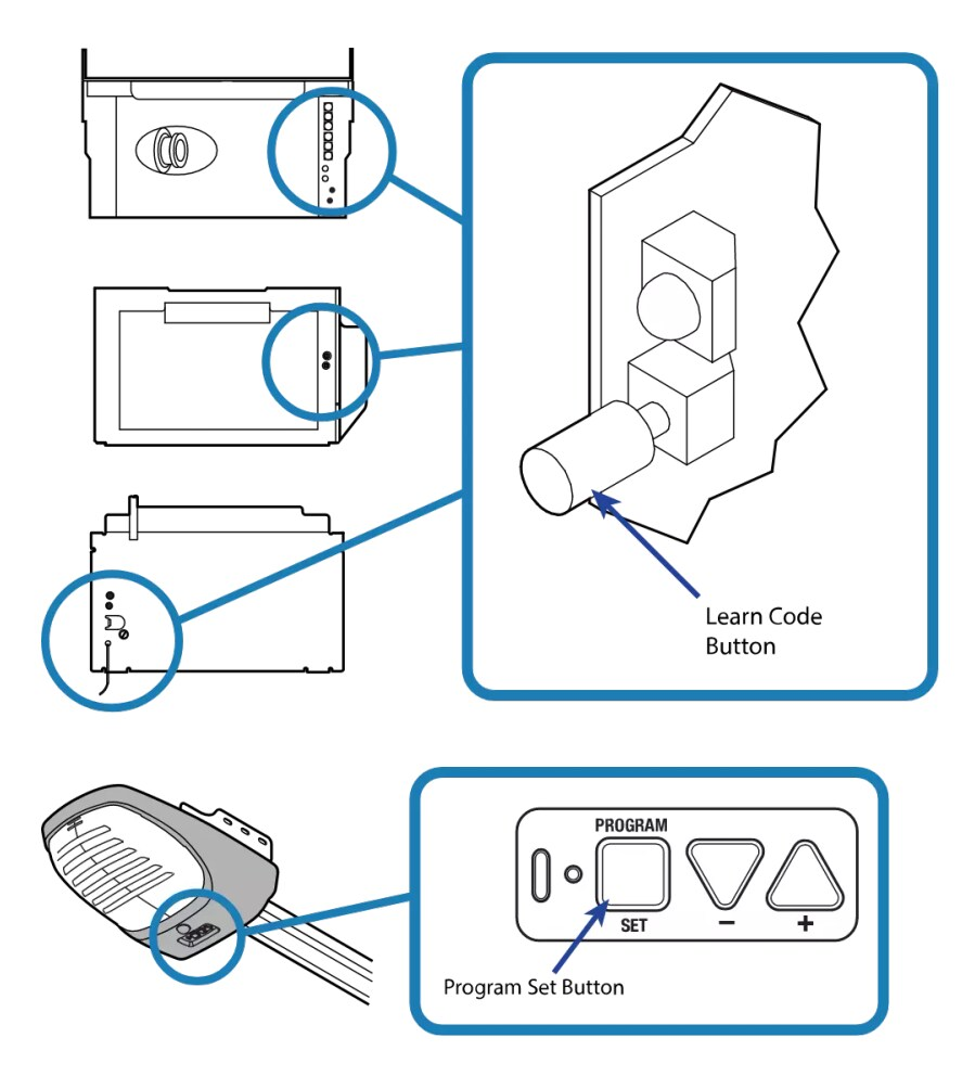 Genie Intellicode Garage Door Opener Learn Button