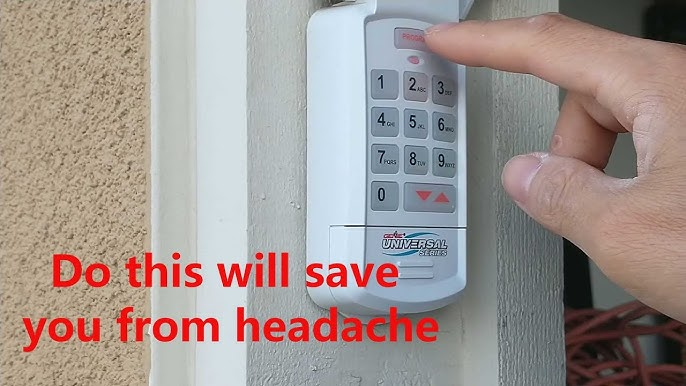 How To Reset Pin On Genie Garage Door Opener