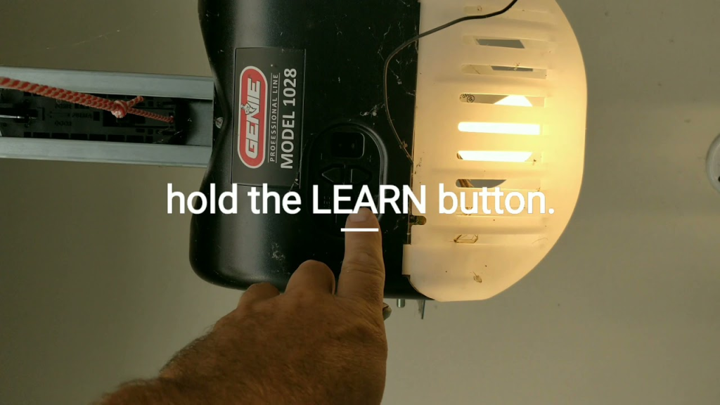 Learn Code Button Genie Garage Door Opener