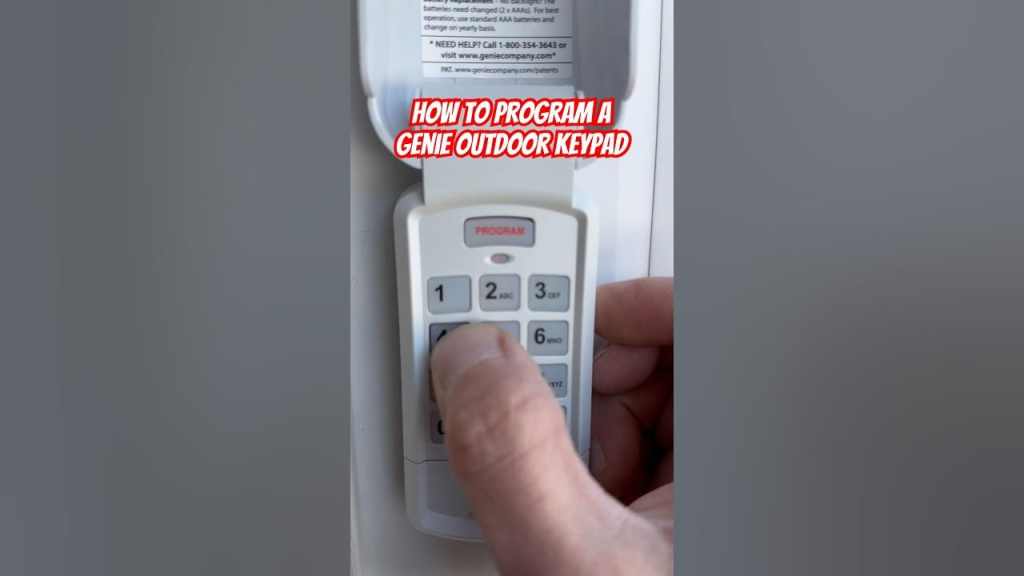 How To Change Code On A Genie Garage Door Opener