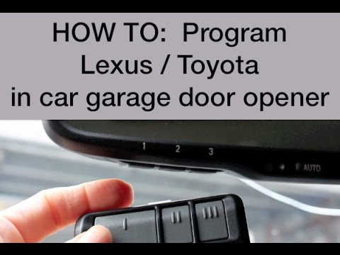 Connecting Genie Garage Door Opener With 2015 Lexus Is 250