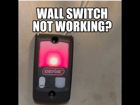 Genie Garage Door Won'T Open With Wall Switch Or Remote