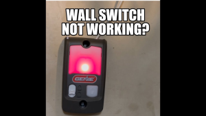 Genie Garage Door Opener Wall Mount Red Light Stays On