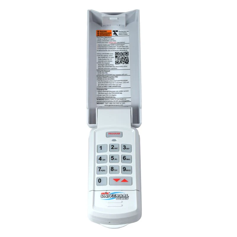 Genie Wireless Rolling Code Garage Door Opener Keypad Temporary Code