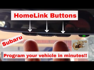 Program Subaru Homelink Mirror To Genie 2028 Garage Door Opener