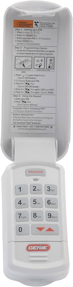 Reset Genie Intellicode Wireless Pin Remote Programmable Garage Door Opener