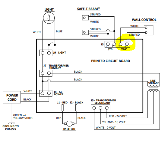 Wiring Diagram For A Genie Garage Door Opener Model H6000A