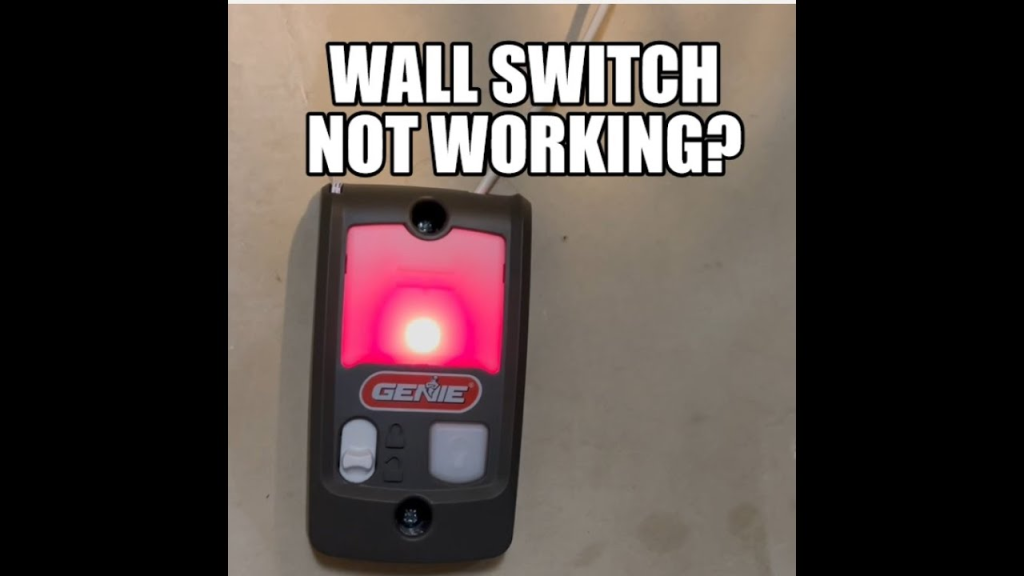 Genie Garage Door Will Not Open With Wall Switch