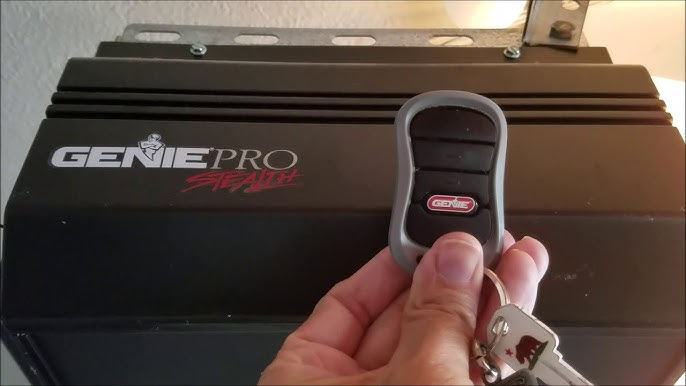 Genie Pro Stealth Max Garage Door Opener Programming Remote