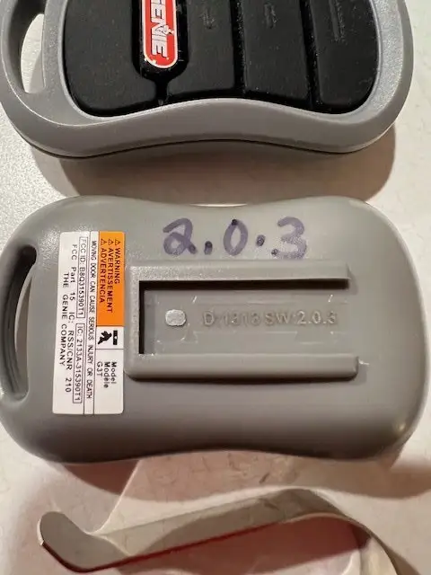 Problems Programming Homelink Control With Genie Garage Door Opener