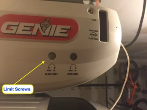 Genie Excelerator Garage Door Opener Limit Switch Adjustment