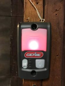 Genie Garage Door Opener Wall Button Red Light